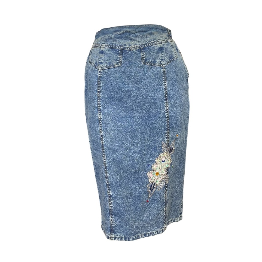 Pret Denim Vintage Pencil Skirt